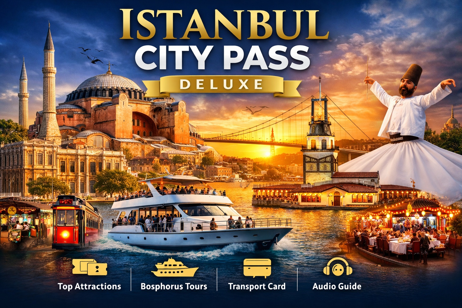 Istanbul City Pass Deluxe: доступ по системе «все включено» к более чем 100 достопримечательностям